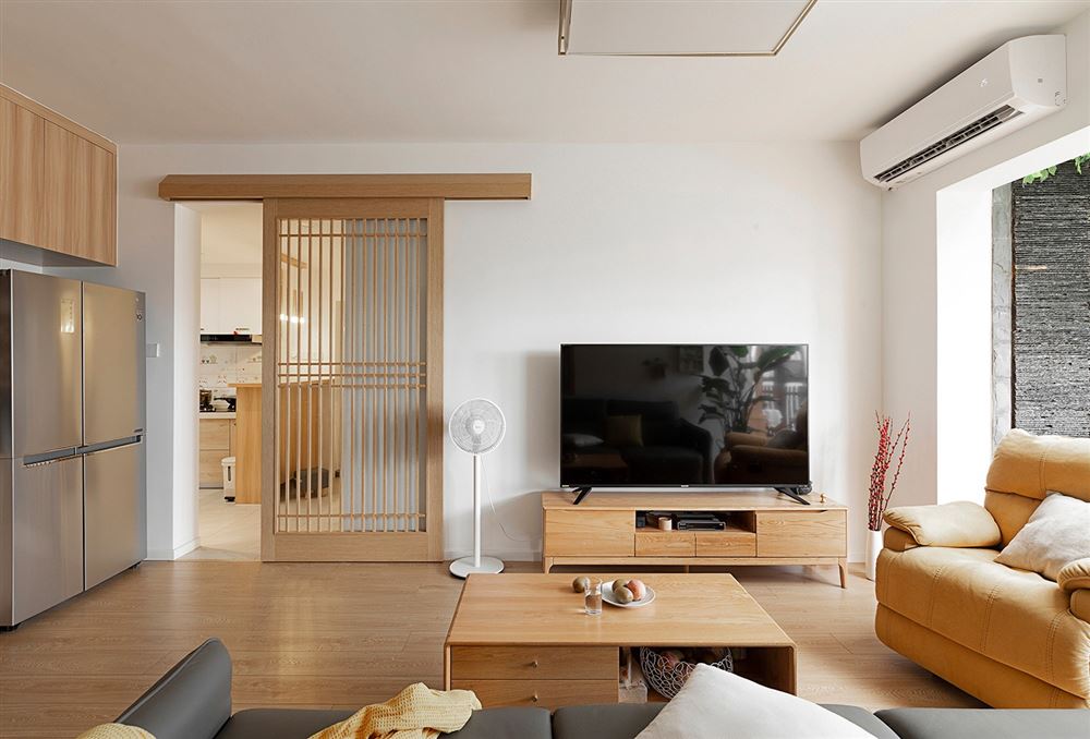 清逸佳园115三居平方米-原木日式风格家装设计室内米乐|米乐·m6（中国）官方网站